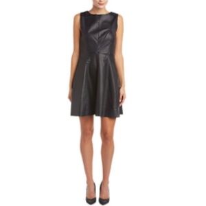 BB Dakota Black Faux Leather Dress